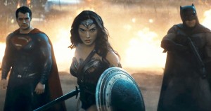 Superman, Wonder Woman and Batman hold a new villain at bay in the full trailer for Batman v. Superman.
